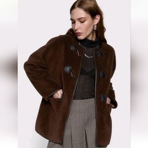 🆕️ Rebecca Minkoff Dark Brown Toggle Jacket